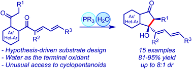 Graphical abstract: Phosphine- and water-promoted pentannulative aldol reaction