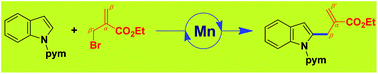 Graphical abstract: Manganese-catalyzed direct C2-allylation of indoles