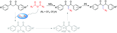 Graphical abstract: Syntheses of 2-(2,2,2-trifluoroethylidene)/(2,2-difluoroethyl)-1,3-dicarbonyl compounds and their fungicidal activities