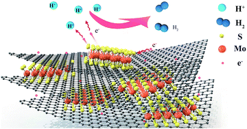 Graphical abstract: In situ synthesis of MoS2/graphene nanosheets as free-standing and flexible electrode paper for high-efficiency hydrogen evolution reaction