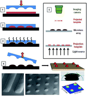 Graphical abstract: Infrared microlenses and gratings of chalcogenide: confined self-organization in solution processed thin liquid films