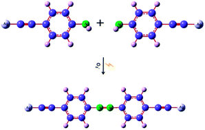 Graphical abstract: Plasmon-driven surface catalytic reaction of 4-ethynylaniline in a liquid environment