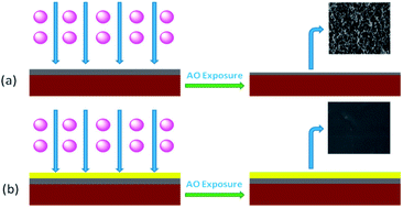 Graphical abstract: Atomic oxygen effects on silvered polyimide films and their surface modification by poly(siloxane amic acid) ammonium salts