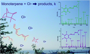 Graphical abstract: Atmospheric sink of β-ocimene and camphene initiated by Cl atoms: kinetics and products at NOx free-air