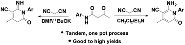 Graphical abstract: Efficient and divergent synthesis of polyfunctionalized 2-pyridones from β-keto amides