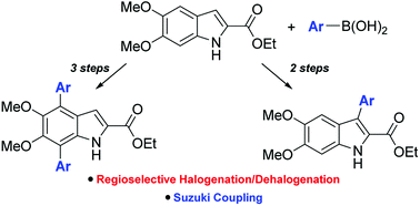 Graphical abstract: Expedient synthesis of eumelanin-inspired 5,6-dihydroxyindole-2-carboxylate ethyl ester derivatives