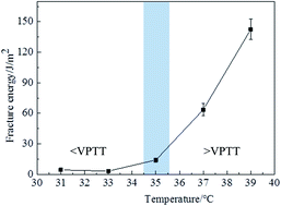 Graphical abstract: Effects of temperature on the fracture and fatigue damage of temperature sensitive hydrogels