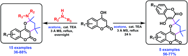 Graphical abstract: Multicomponent synthesis of pyrano[2,3-c]coumarins