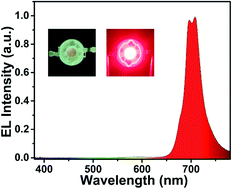 Graphical abstract: Far-red-emitting double-perovskite CaLaMgSbO6:Mn4+ phosphors with high photoluminescence efficiency and thermal stability for indoor plant cultivation LEDs