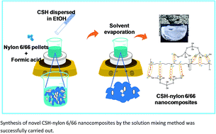 Graphical abstract: Facile synthesis of novel calcium silicate hydrated-nylon 6/66 nanocomposites by solution mixing method