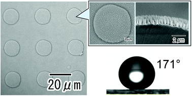 Graphical abstract: Preparation of superhydrophobic surfaces with micro/nano alumina molds
