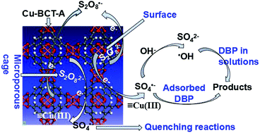 Graphical abstract: The efficiency and mechanism of dibutyl phthalate removal by copper-based metal organic frameworks coupled with persulfate