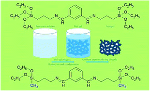 Graphical abstract: Directly ambient pressure dried robust bridged silsesquioxane and methylsiloxane aerogels: effects of precursors and solvents