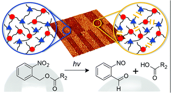 Graphical abstract: Stimuli-responsive thiol-epoxy networks with photo-switchable bulk and surface properties