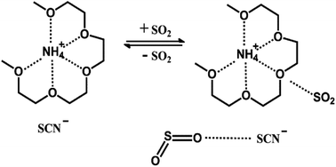 Graphical abstract: Solubility of sulfur dioxide in tetraglyme-NH4SCN ionic liquid: high absorption efficiency