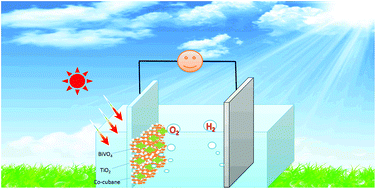 Graphical abstract: Efficient photoelectrochemical water oxidation using a TiO2 nanosphere-decorated BiVO4 heterojunction photoanode