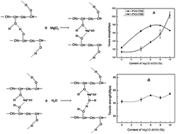 Graphical abstract: The modification mechanism and the effect of magnesium chloride on poly(vinyl alcohol) films