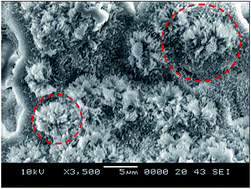 Graphical abstract: Water droplet on inclined dusty hydrophobic surface: influence of droplet volume on environmental dust particles removal