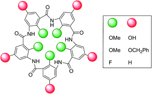 Graphical abstract: Macrocyclic pentamers functionalised around their periphery as potential building blocks