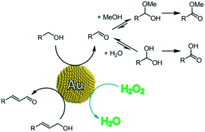 Graphical abstract: Base-free, tunable, Au-catalyzed oxidative esterification of alcohols in continuous flow