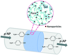 Graphical abstract: Tailored macroporous hydrogel–nanoparticle nanocomposites for monolithic flow-through catalytic reactors