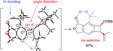 Graphical abstract: Alder-ene reactions driven by high steric strain and bond angle distortion to form benzocyclobutenes
