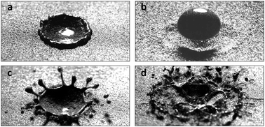 Graphical abstract: Droplet impact on heated powder bed