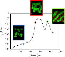 Graphical abstract: An experimental rheological phase diagram of a tri-block co-polymer in water validated against dissipative particle dynamics simulations