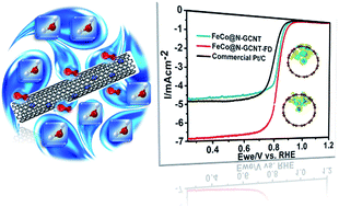 Graphical abstract: A highly active and durable iron/cobalt alloy catalyst encapsulated in N-doped graphitic carbon nanotubes for oxygen reduction reaction by a nanofibrous dicyandiamide template