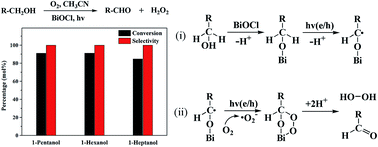 Graphical abstract: First achieving highly selective oxidation of aliphatic alcohols to aldehydes over photocatalysts