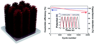 Graphical abstract: Hierarchical nickel nanowire@NiCo2S4 nanowhisker composite arrays with a test-tube-brush-like structure for high-performance supercapacitors