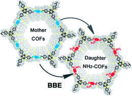 Graphical abstract: A building block exchange strategy for the rational fabrication of de novo unreachable amino-functionalized imine-linked covalent organic frameworks