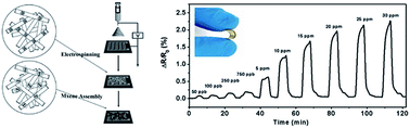 Graphical abstract: A flexible VOCs sensor based on a 3D Mxene framework with a high sensing performance