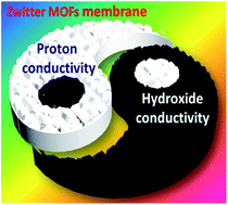 Graphical abstract: Zwitterion threaded metal–organic framework membranes for direct methanol fuel cells