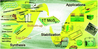 Graphical abstract: Synthesis, stabilization and applications of 2-dimensional 1T metallic MoS2