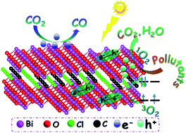 Graphical abstract: Realizing the regulated carrier separation and exciton generation of Bi24O31Cl10via a carbon doping strategy