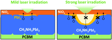 Graphical abstract: Localized effect of PbI2 excess in perovskite solar cells probed by high-resolution chemical–optoelectronic mapping