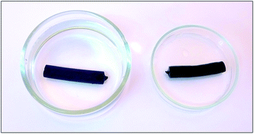 Graphical abstract: Carbogels: carbonized conducting polyaniline/poly(vinyl alcohol) aerogels derived from cryogels for electrochemical capacitors