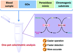 Graphical abstract: A cobalt-based polyoxometalate nanozyme with high peroxidase-mimicking activity at neutral pH for one-pot colorimetric analysis of glucose