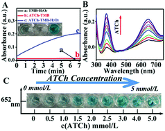 Graphical abstract: Peroxidase-like activity of acetylcholine-based colorimetric detection of acetylcholinesterase activity and an organophosphorus inhibitor