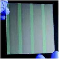 Graphical abstract: Roll to roll atmospheric pressure plasma enhanced CVD of titania as a step towards the realisation of large area perovskite solar cell technology