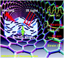 Graphical abstract: Highly flexible and stretchable MWCNT/HEPCP nanocomposites with integrated near-IR, temperature and stress sensitivity for electronic skin