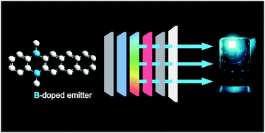Graphical abstract: Doubly boron-doped pentacenes as emitters for OLEDs