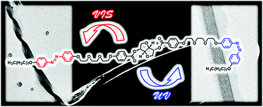 Graphical abstract: Photoresponsive chiral molecular crystal for light-directing nanostructures