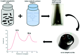 Graphical abstract: Quaternary phosphonium-based (TPQPCl)-ionomer/graphite nanoplatelets composite chemically modified electrodes: a novel platform for sensing applications