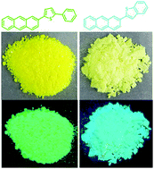 Graphical abstract: New anthracene derivatives integrating high mobility and strong emission