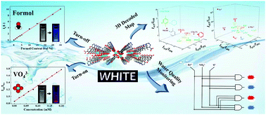Graphical abstract: Functional microscale single-phase white emission lanthanide MOF for tunable fluorescent sensing and water quality monitoring