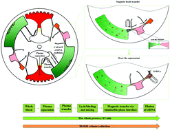 Graphical abstract: Rapid isolation of cfDNA from large-volume whole blood on a centrifugal microfluidic chip based on immiscible phase filtration