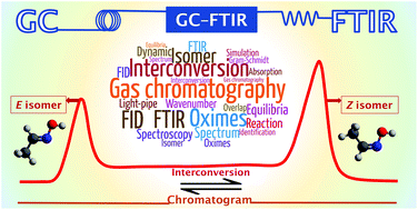 Graphical abstract: Gas chromatography–Fourier transform infrared spectroscopy reveals dynamic molecular interconversion of oximes