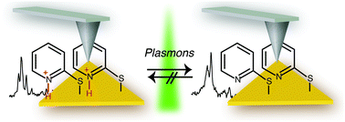 Graphical abstract: Plasmon induced deprotonation of 2-mercaptopyridine